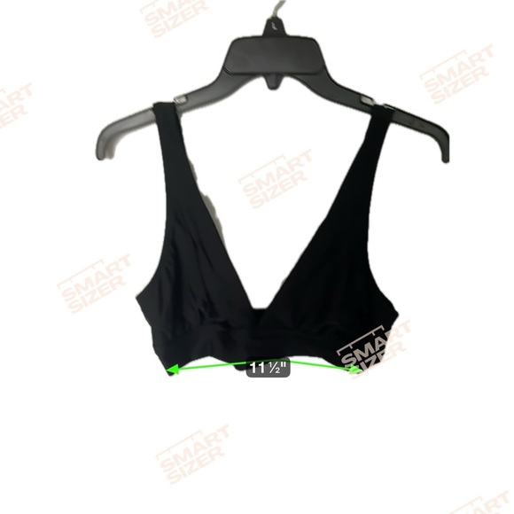 Aerie Black Deep V Bikini Top - Picture 2 of 4